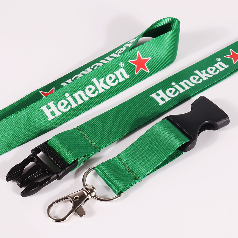 Love Color Factory verkauft grüne Nylon-Lanyards mit Siebdruck 5