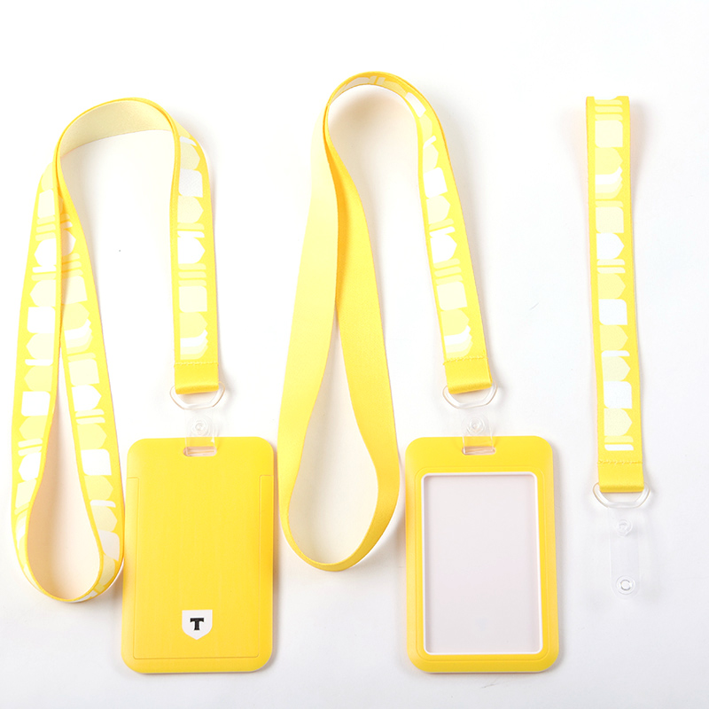 El fabricante personalizó el acollador de encargo de la impresión de la transferencia de la correa para el cuello del poliéster del acollador del portatarjetas de la identificación 8