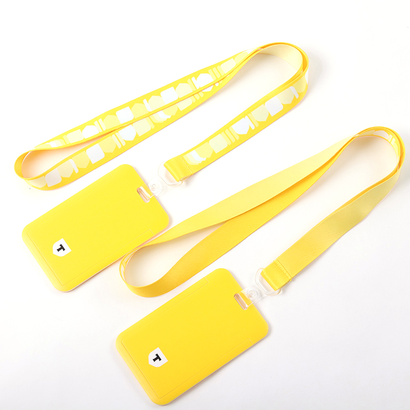 El fabricante personalizó el acollador de encargo de la impresión de la transferencia de la correa para el cuello del poliéster del acollador del portatarjetas de la identificación 5