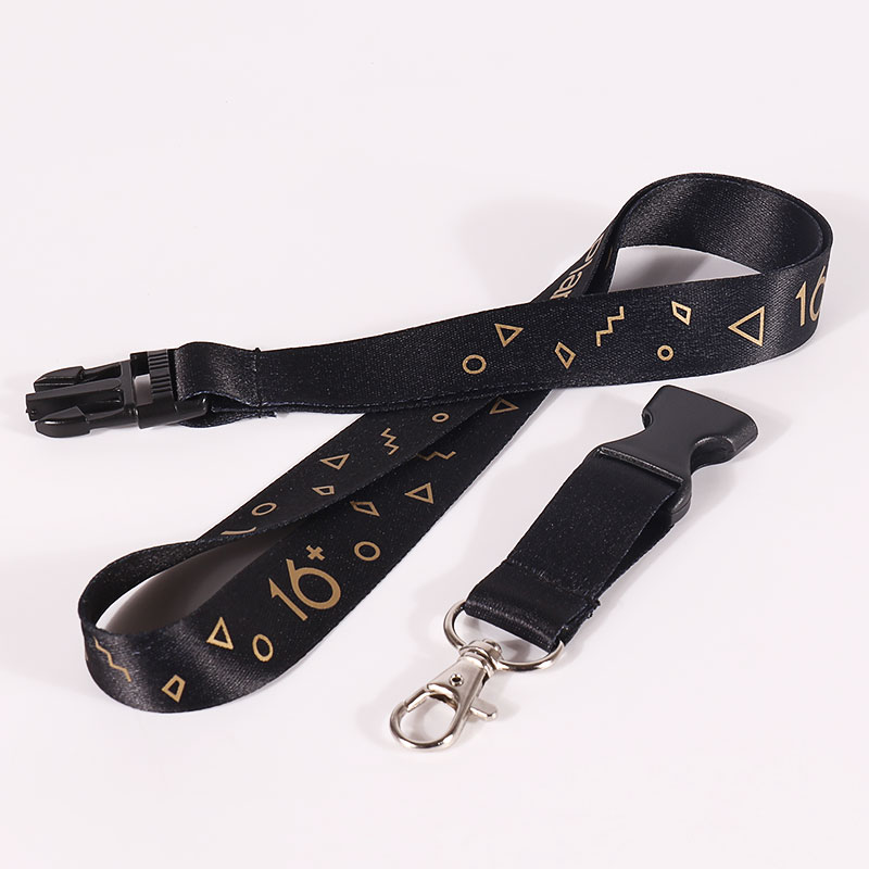 Benutzerdefiniertes, strapazierfähiges Polyester-Lanyard mit Logo-Band-Lanyard, Kunststoff-Lanyard für Mitarbeiterkarten 2