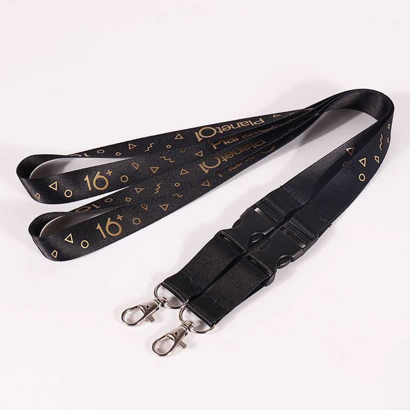 Benutzerdefiniertes, strapazierfähiges Polyester-Lanyard mit Logo-Band-Lanyard, Kunststoff-Lanyard für Mitarbeiterkarten 5