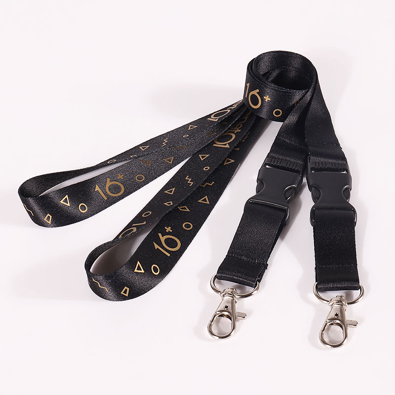 Benutzerdefiniertes, strapazierfähiges Polyester-Lanyard mit Logo-Band-Lanyard, Kunststoff-Lanyard für Mitarbeiterkarten 4