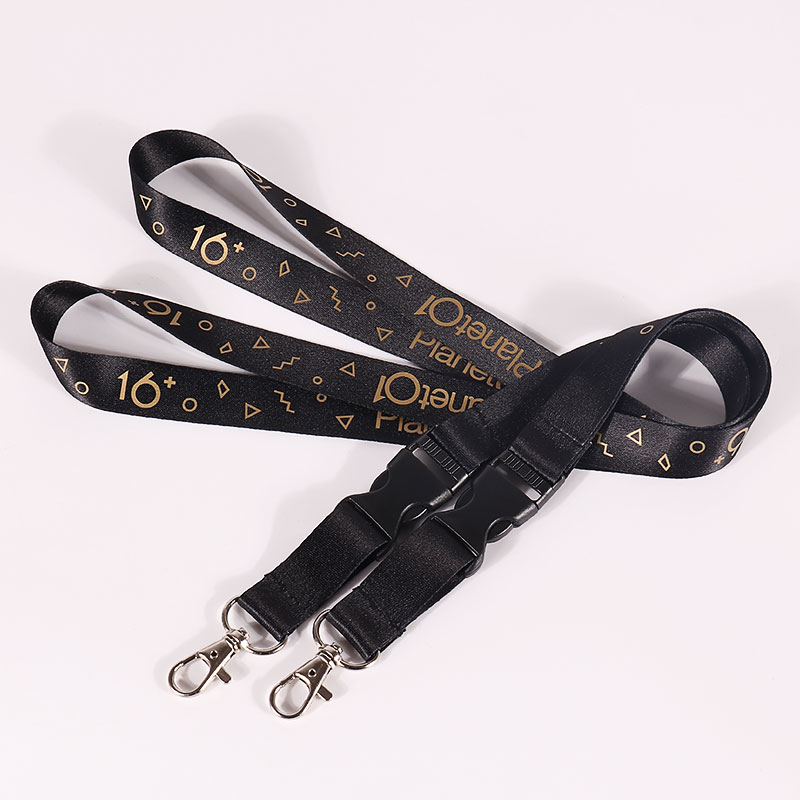Benutzerdefiniertes, strapazierfähiges Polyester-Lanyard mit Logo-Band-Lanyard, Kunststoff-Lanyard für Mitarbeiterkarten 3