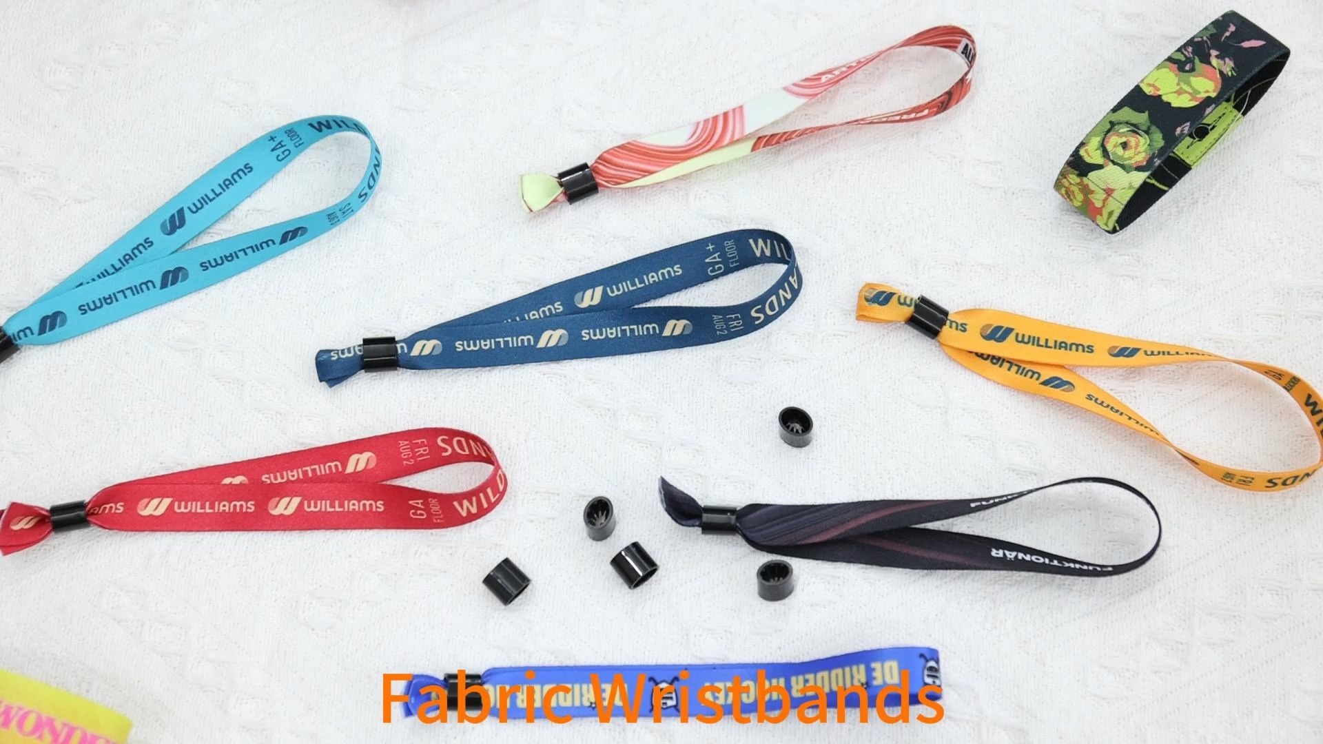Popular High Quality Disposable Wristband Custom Full Color Printed Fabric Wristband 1