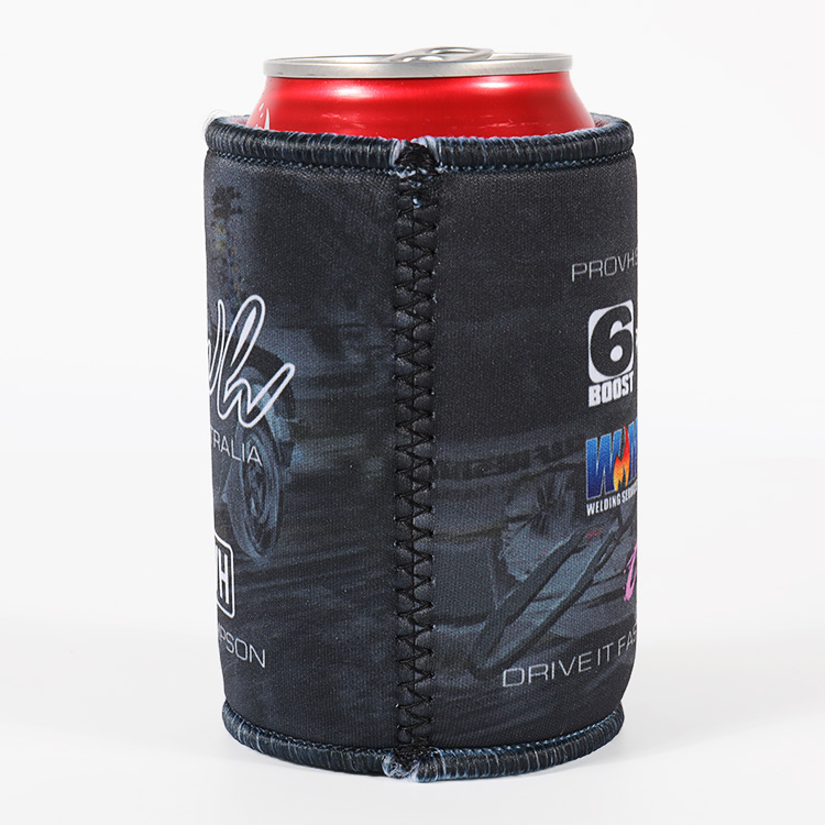Portabottiglie personalizzato per refrigeratore per birra per refrigeratori per birra isolati con sublimazione con fondo 5