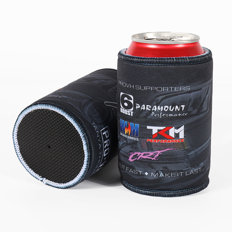 Portabottiglie personalizzato per refrigeratore per birra per refrigeratori per birra isolati con sublimazione con fondo 3