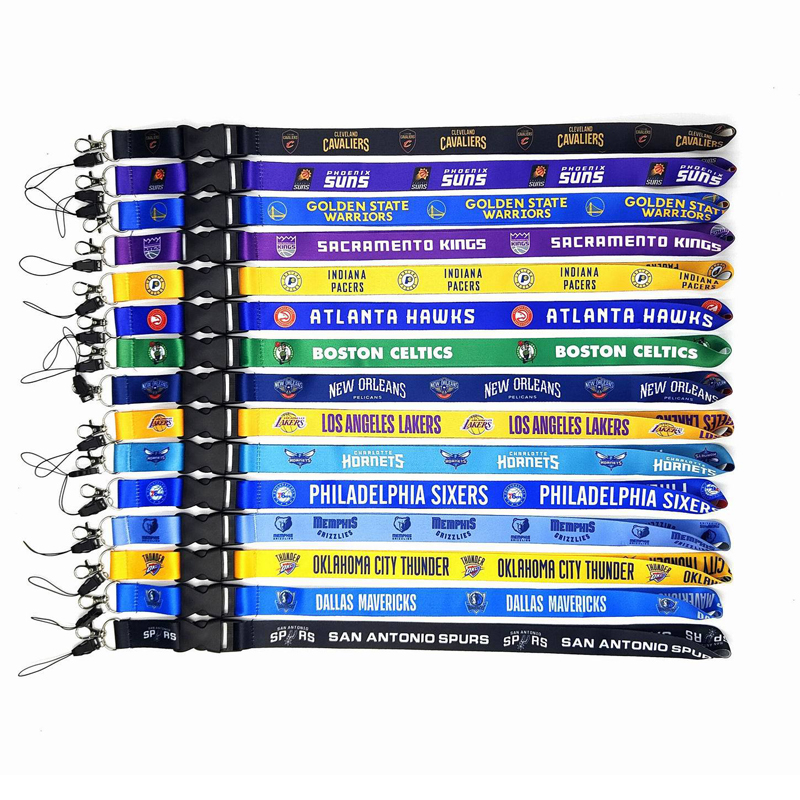 Snur personalizat din poliester personalizat ieftin de înaltă calitate, cu clemă metalică 1