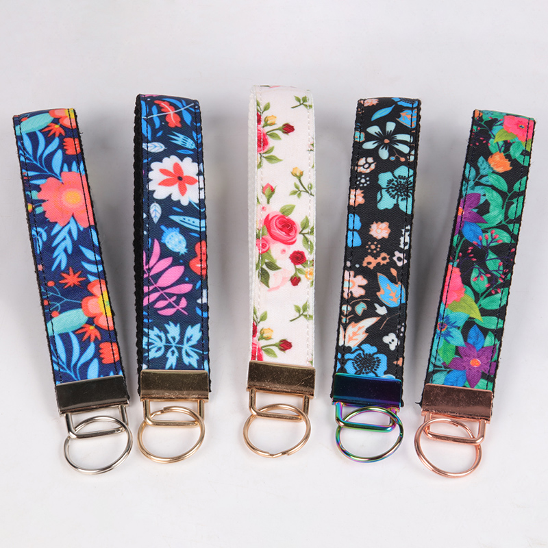 Manufacturer Custom Printed Hand Wrist Lanyard Mobile Phone Straps Keychain Short Lanyard 2