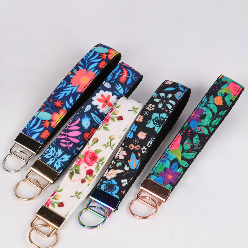 Manufacturer Custom Printed Hand Wrist Lanyard Mobile Phone Straps Keychain Short Lanyard 8