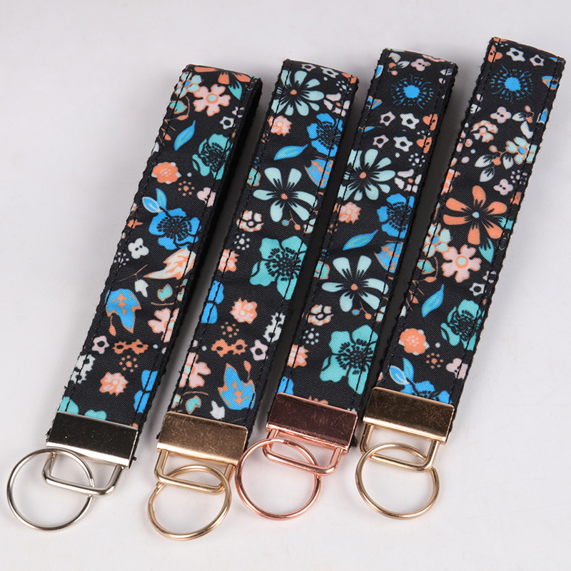 Manufacturer Custom Printed Hand Wrist Lanyard Mobile Phone Straps Keychain Short Lanyard 4