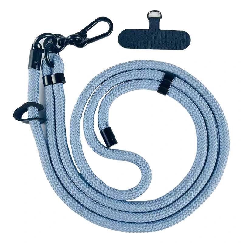 Sangle de téléphone à corde ronde de 7 mm, avec boucles à crochet, longue lanière de téléphone à épaule avec Patch, en chine 1