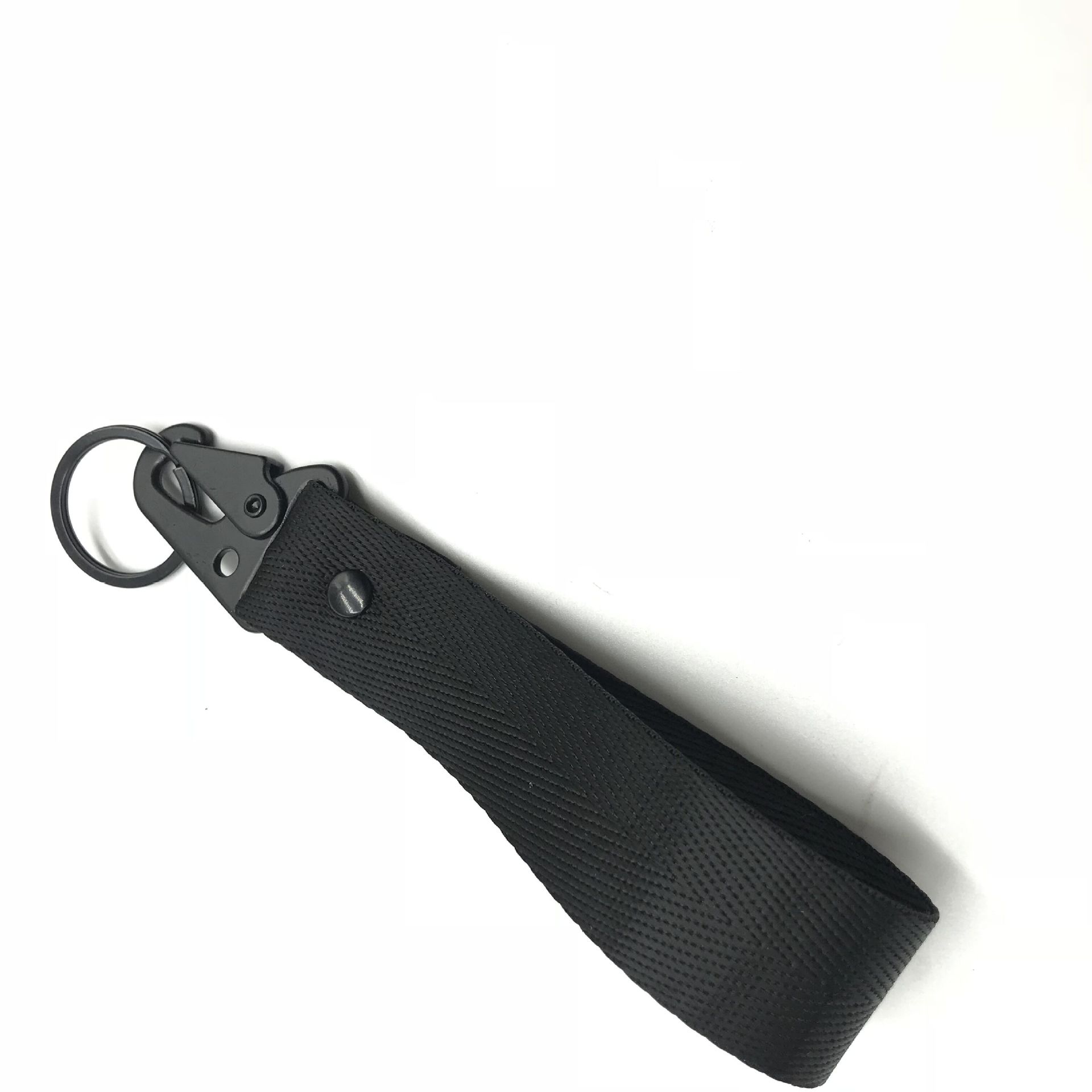 Factory wholesale short lanyard Custom logo fabric strap wrist lanyards keychain 2
