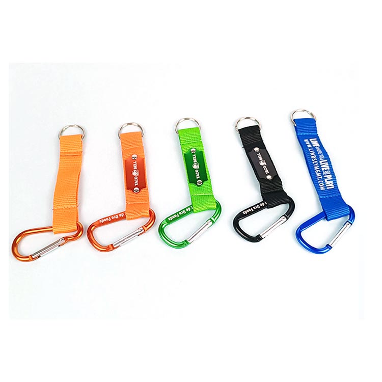 Høykvalitets produsent egendefinert logo kort lanyard karabinnøkkelring med reim karabinkrok 3