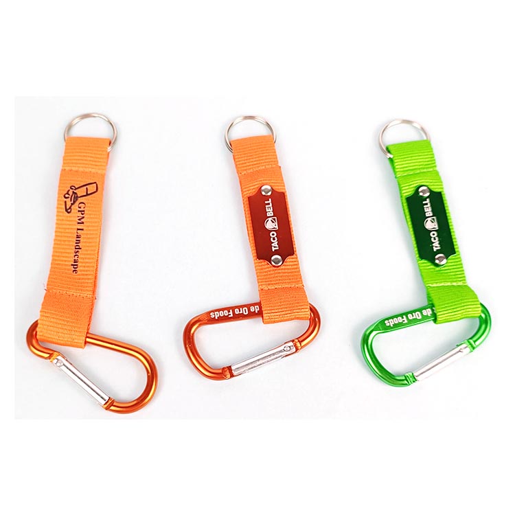 Høykvalitets produsent egendefinert logo kort lanyard karabinnøkkelring med reim karabinkrok 1