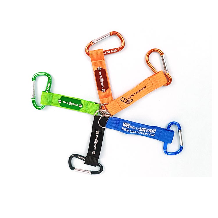 Høykvalitets produsent egendefinert logo kort lanyard karabinnøkkelring med reim karabinkrok 2