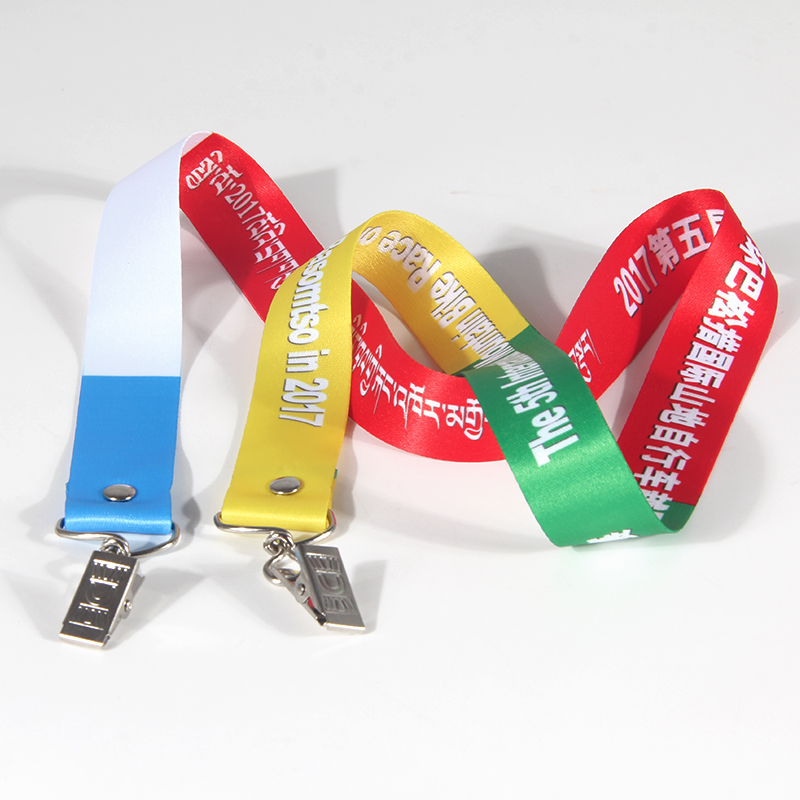 Polyester lanyard cum mixta colorum