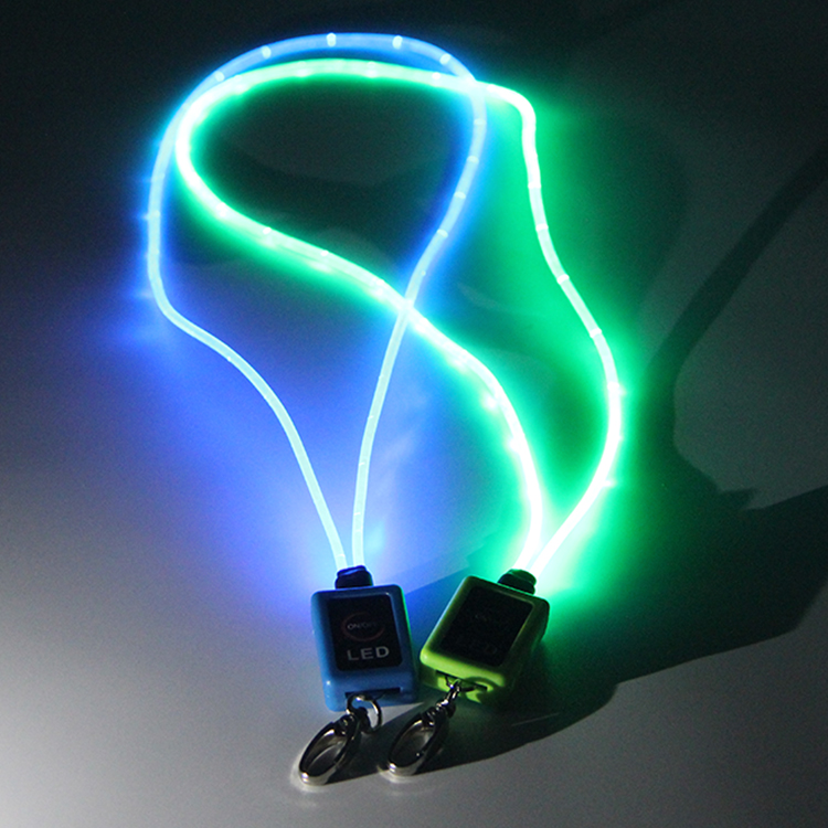 LOVECOLOUR-kaulanauha Valmistajan mukautettu PVC-LED-kaulanauha tapahtumafestivaaliin 7