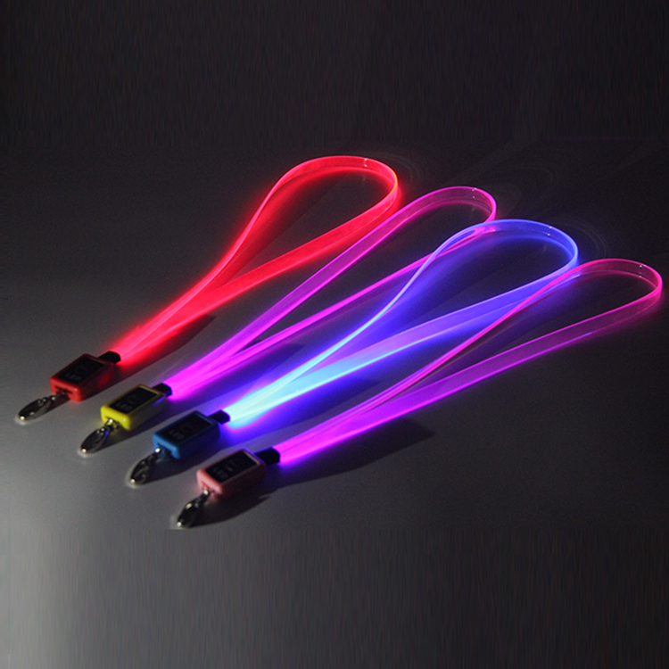LOVECOLOUR-kaulanauha Valmistajan mukautettu PVC-LED-kaulanauha tapahtumafestivaaliin 3