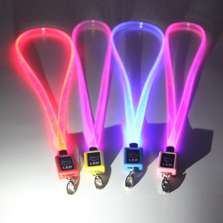 LOVECOLOUR-kaulanauha Valmistajan mukautettu PVC-LED-kaulanauha tapahtumafestivaaliin 2