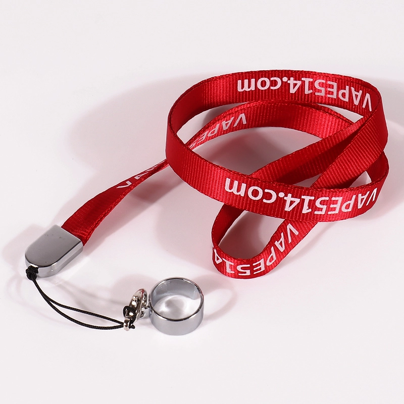 Lanyard Tali Leher Tersuai Pengilang Lanyard Poliester Tersuai Dengan Pemegang E-cig 1