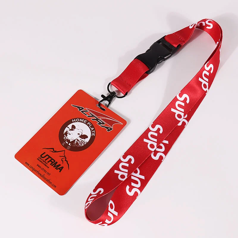 Lanyard Pemejalwapan Tersuai Pengilang Lanyard Kad ID Pemegang Lencana Tali Leher di China 1