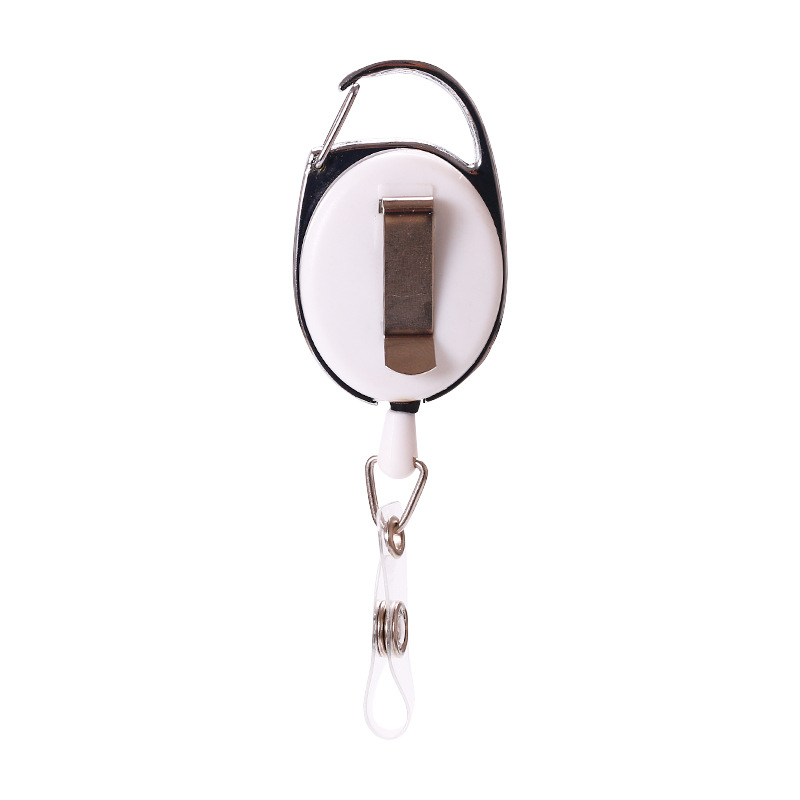 Bobine de Badge robuste avec Logo personnalisé, Clip de bobine de porte-Badge d'identification en plastique rétractable en usine 10