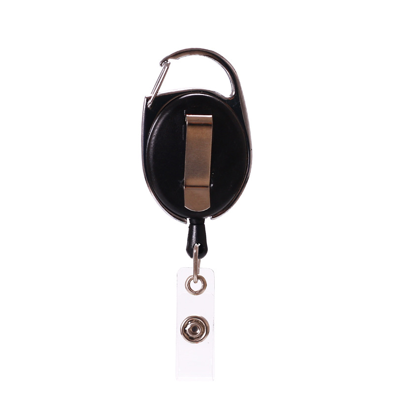 Bobine de Badge robuste avec Logo personnalisé, Clip de bobine de porte-Badge d'identification en plastique rétractable en usine 2