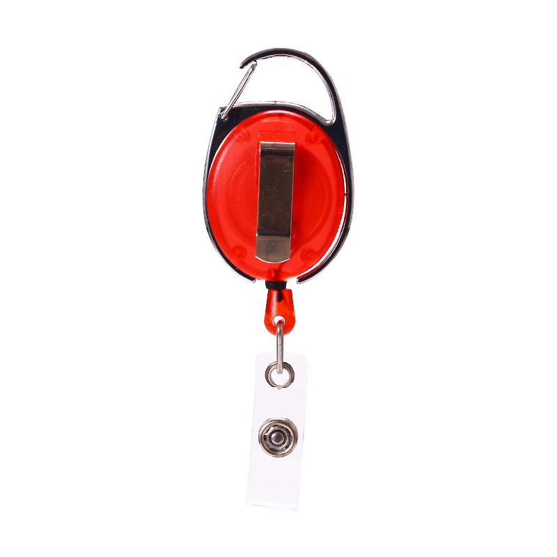 Bobine de Badge robuste avec Logo personnalisé, Clip de bobine de porte-Badge d'identification en plastique rétractable en usine 7