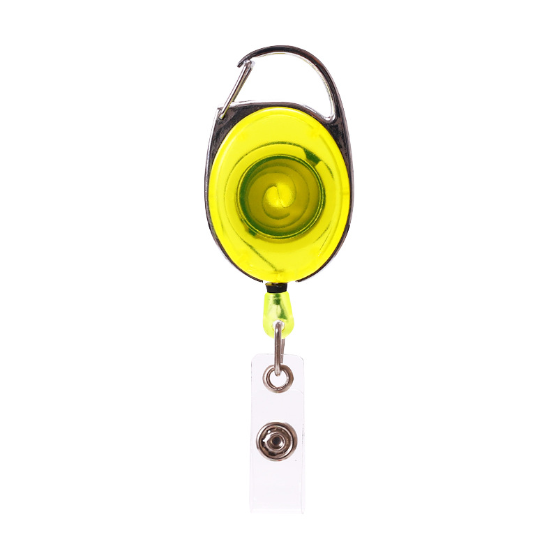 Bobine de Badge robuste avec Logo personnalisé, Clip de bobine de porte-Badge d'identification en plastique rétractable en usine 6