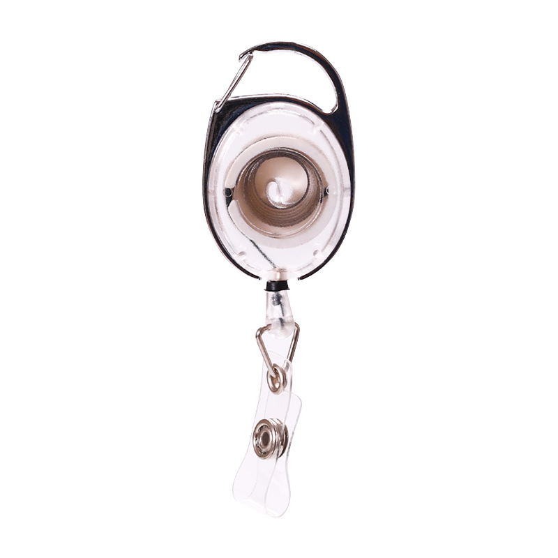Bobine de Badge robuste avec Logo personnalisé, Clip de bobine de porte-Badge d'identification en plastique rétractable en usine 5