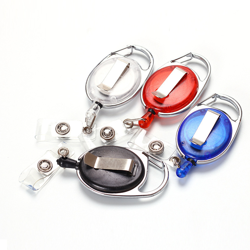 Bobine de Badge robuste avec Logo personnalisé, Clip de bobine de porte-Badge d'identification en plastique rétractable en usine 1