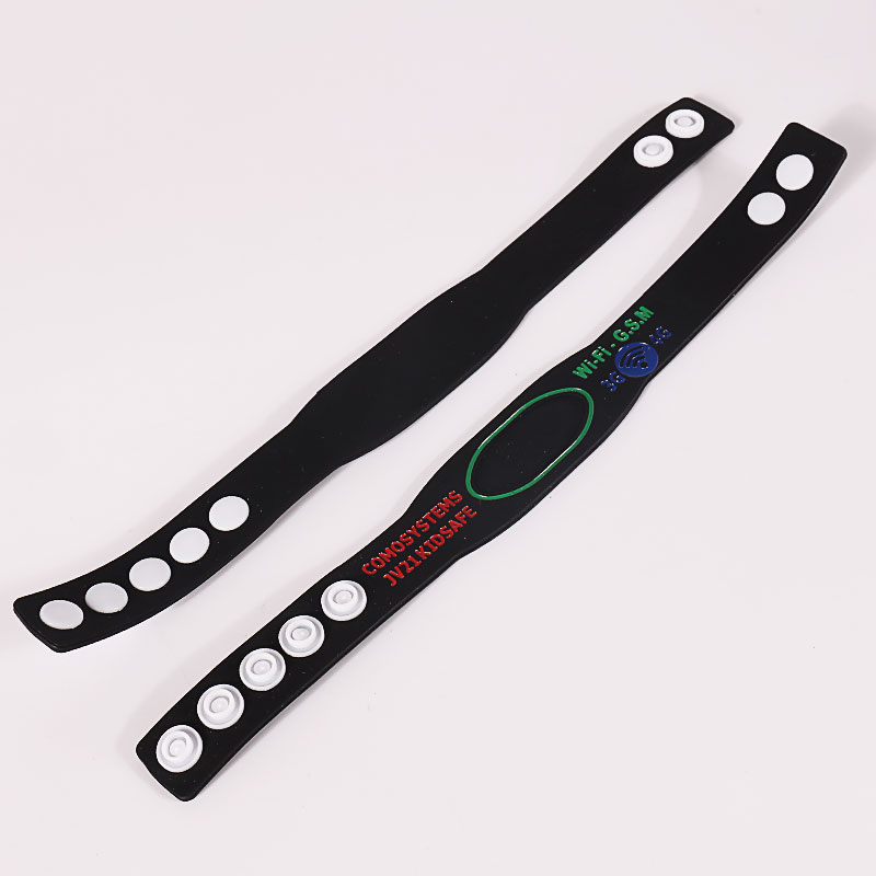 Gelang Silikon Butang Snap Tersuai Dengan Gelang Bola Keranjang Getah Sukan Logo 7