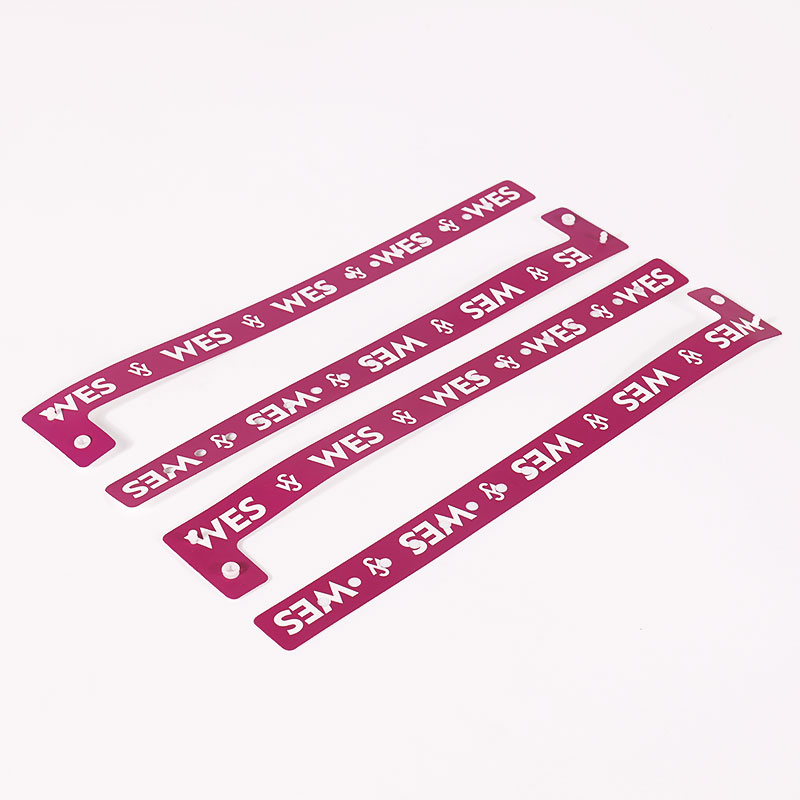 Sekali Guna Gelang Kalis Air Gelang Vinyl PVC Plastik Lembut Tersuai Untuk Kanak-kanak Dewasa 2