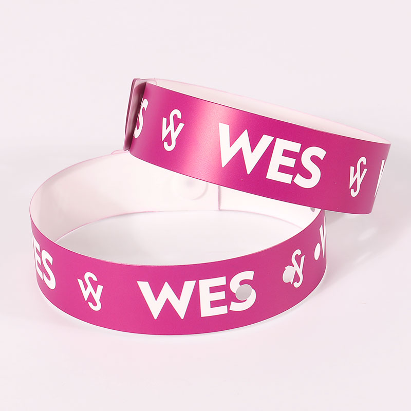 Sekali Guna Gelang Kalis Air Gelang Vinyl PVC Plastik Lembut Tersuai Untuk Kanak-kanak Dewasa 6