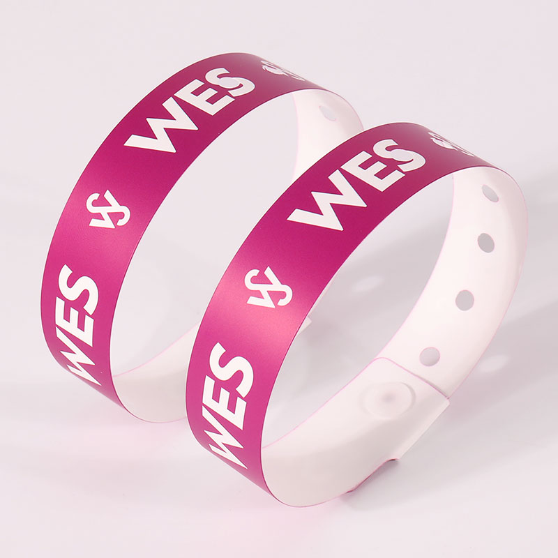 Sekali Guna Gelang Kalis Air Gelang Vinyl PVC Plastik Lembut Tersuai Untuk Kanak-kanak Dewasa 4