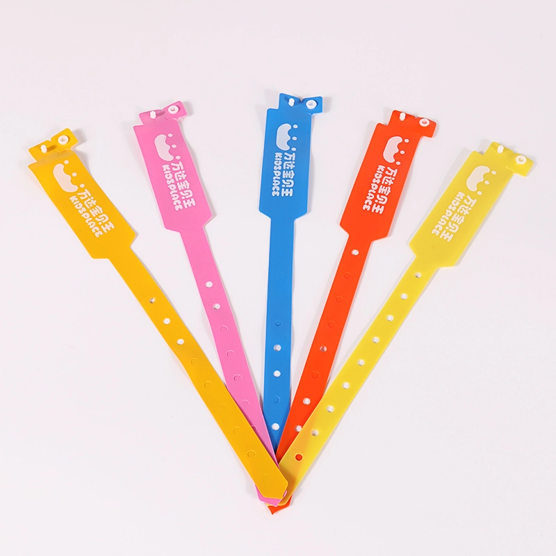 Vinylový náramek výrobce vlastní jednorázový náramek nemocničního PVC s pacientským ID 1