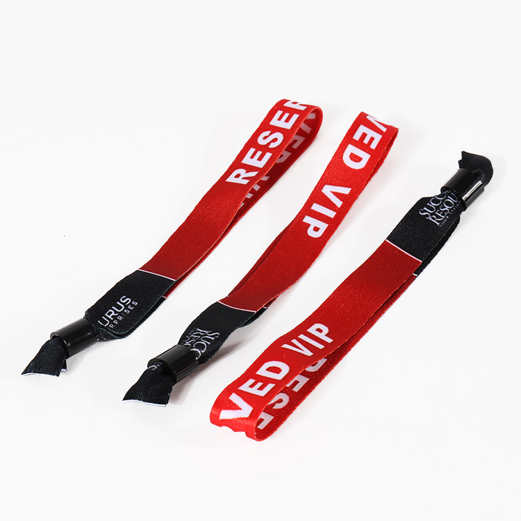 Gelang tenunan klip plastik tersuai Lovecolour untuk gelang jalur pergelangan tangan poliester perayaan 4