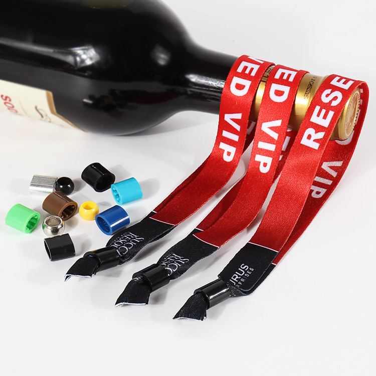 Gelang tenunan klip plastik tersuai Lovecolour untuk gelang jalur pergelangan tangan poliester perayaan 1