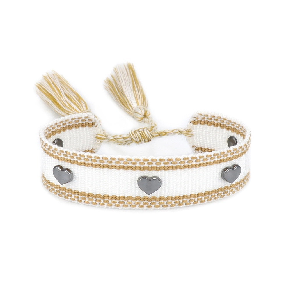 Maßgeschneiderte hochwertige gestrickte Freundschafts-Quastenarmbänder mit verstellbarer Größe und gewebtem Armband 1