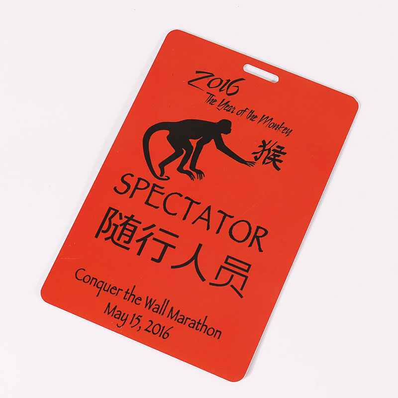Aangepaste PVC-kaartfabriek uit China Evenementbadges Vip Pass-ID-kaart met sleutelkoord 5
