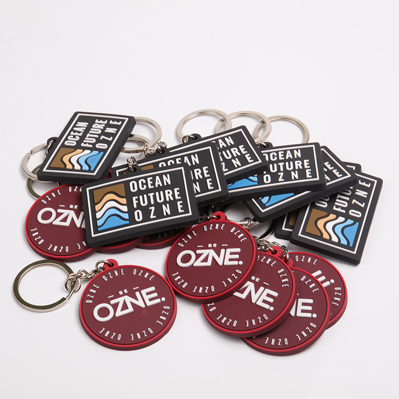 Customized Round PVC Keychain Custom No Minimum Logo Rubber 3d Soft PVC Keychain Key Ring 4