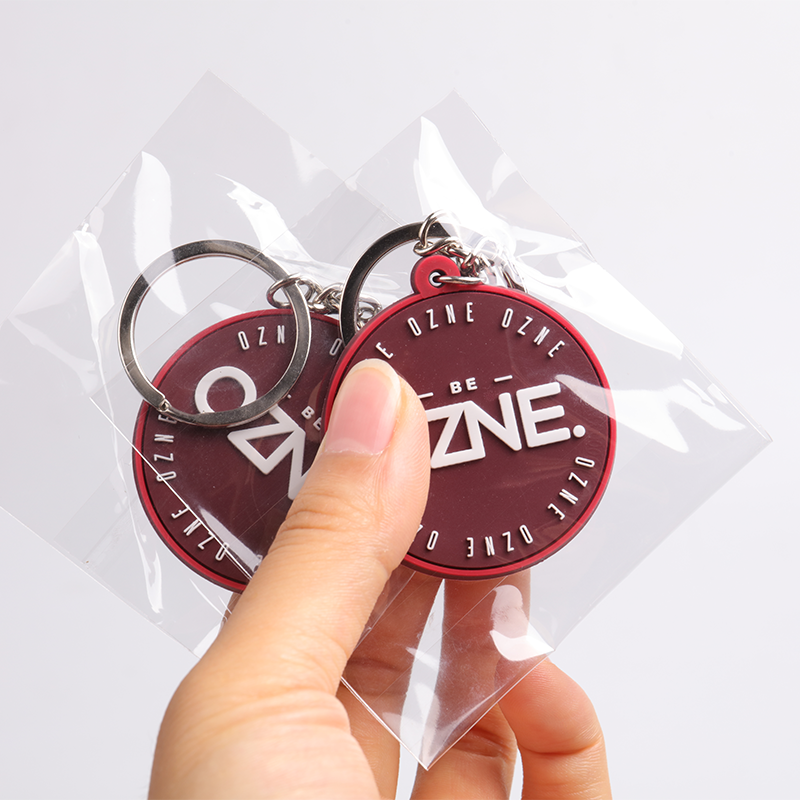 Customized Round PVC Keychain Custom No Minimum Logo Rubber 3d Soft PVC Keychain Key Ring 9
