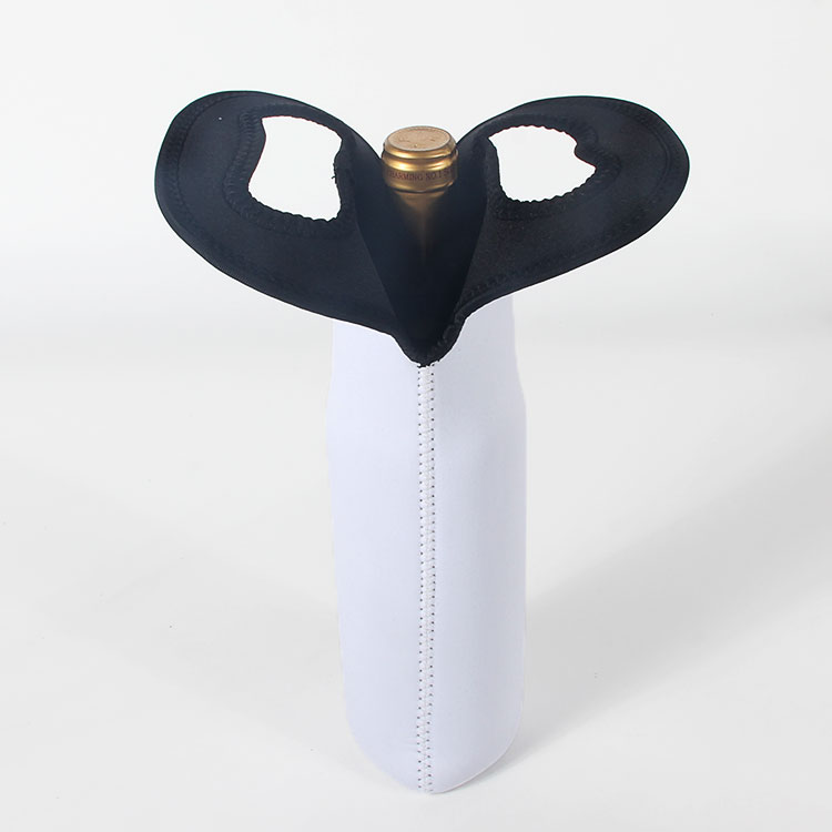 Borsa per il trasporto del dispositivo di raffreddamento del vino vuoto in neoprene isolato con portabottiglie di vino personalizzato 4