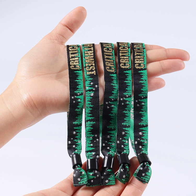 이벤트를위한 Lovecolour Custom Disposable Festival Wristband Fabric Wrist 스트랩 1