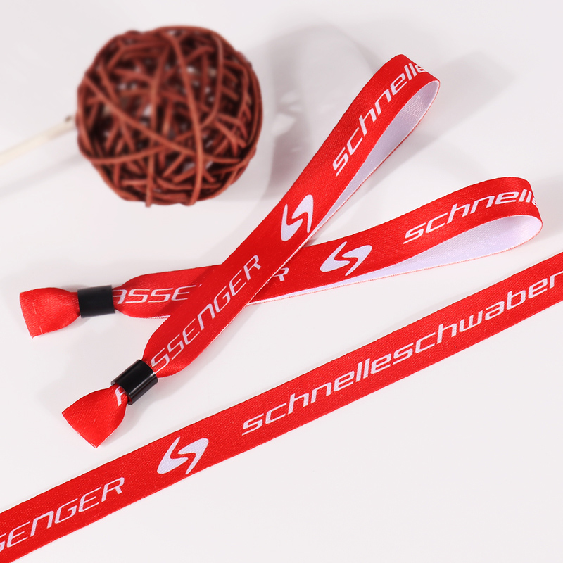 Brugerdefinerede disponible stof armbånd polyester håndledsbånd til begivenhed festivalklub -koncert 6