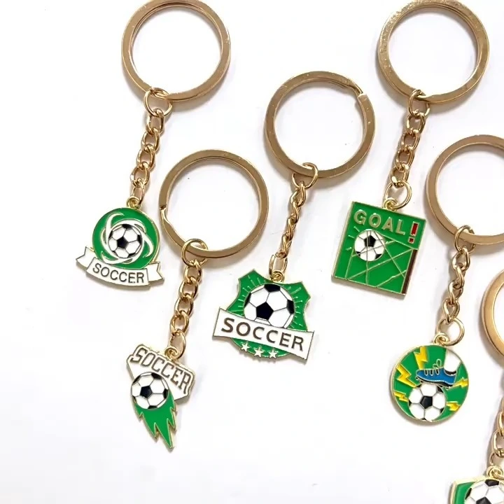 2026 World Cup Football Metal Keychain Pendant Fashionable Souvenir for Car Bag Hanging Ornaments 1
