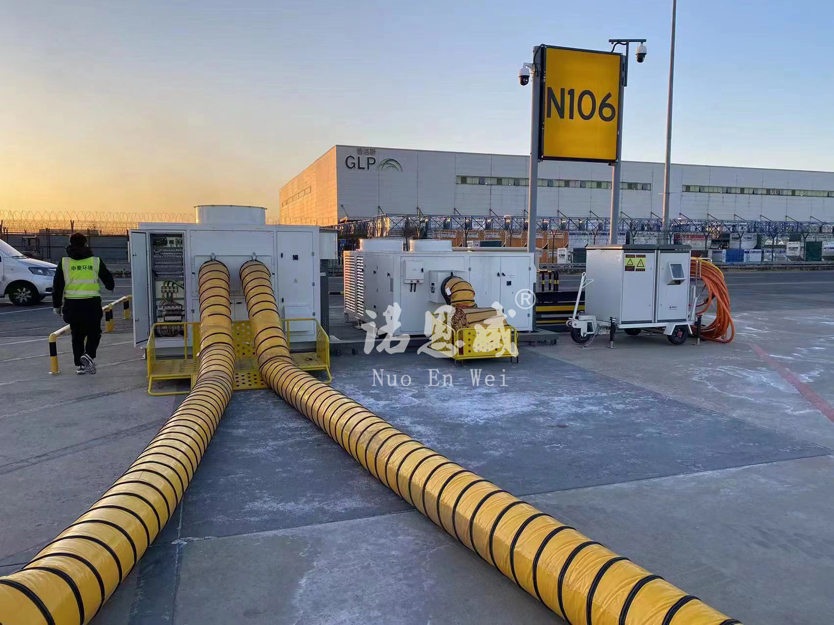 (Tuyau d'air préconditionné) Tuyau PCA dans le service au sol de l'aéroport NUOENWEI 7
