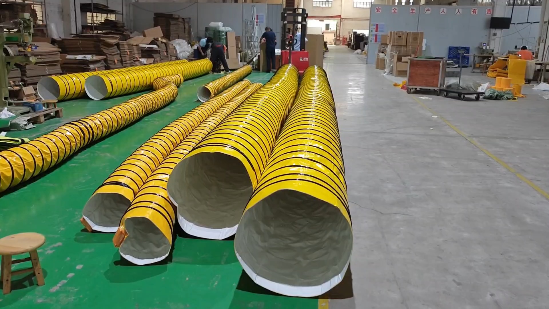 Conducto flexible para aire acondicionado de PVC y material aislante para enfriador de granos NUOENWEI 1
