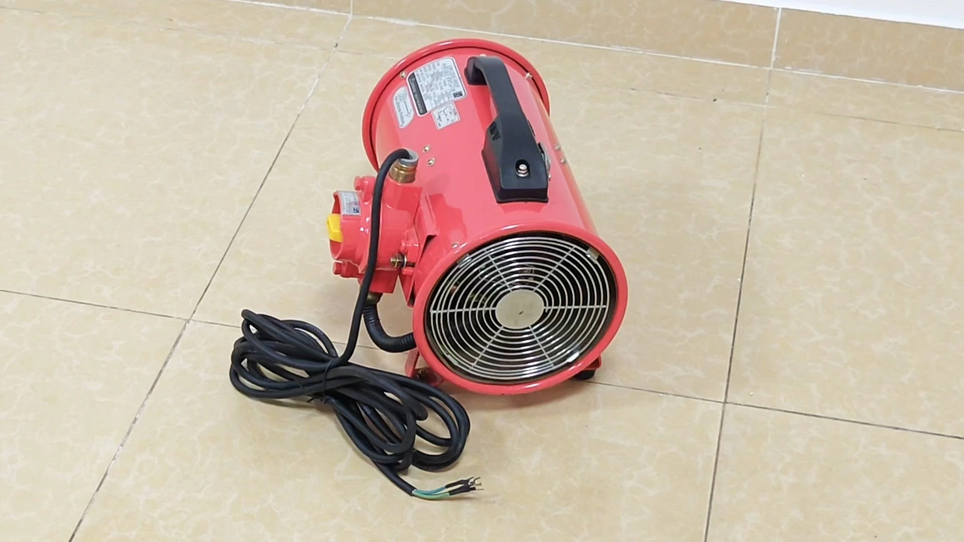 Ventilación portátil roja a prueba de explosiones segura para ventilador en cualquier lugar NUOENWEI 1