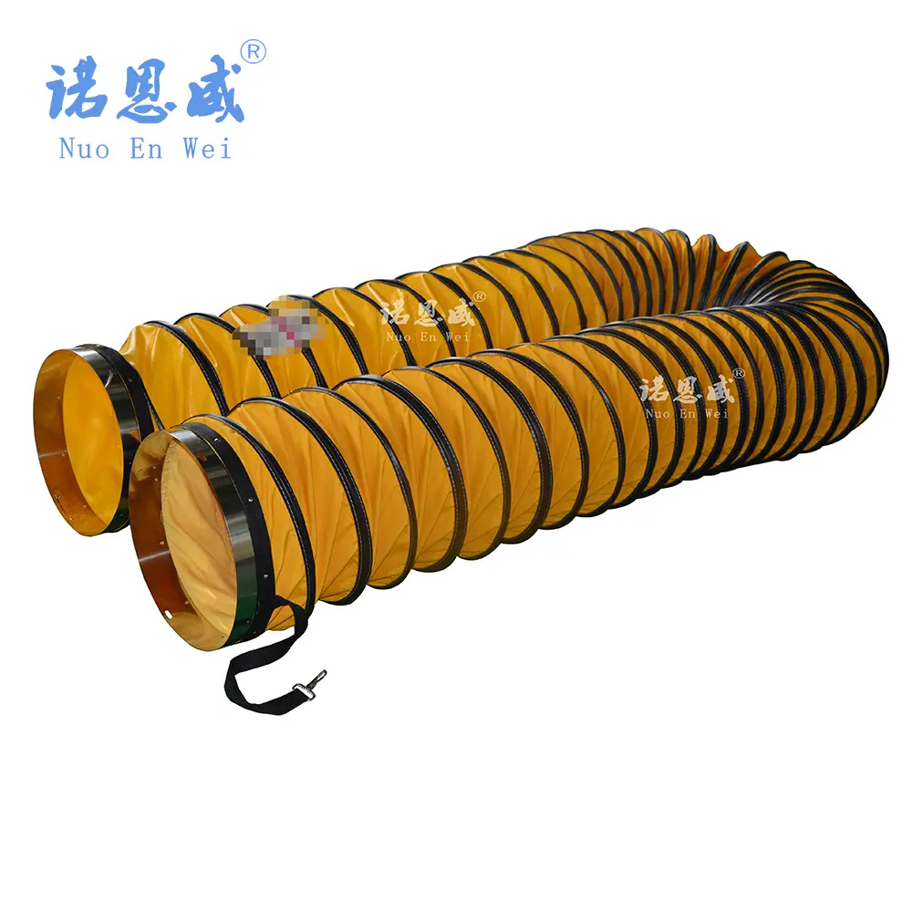 Tuyau d'air flexible à haute température, bonne résistance aux acides métalliques alcalins, pour l'industrie de l'extraction de fumée, l'industrie chimique NUOENWEI 1